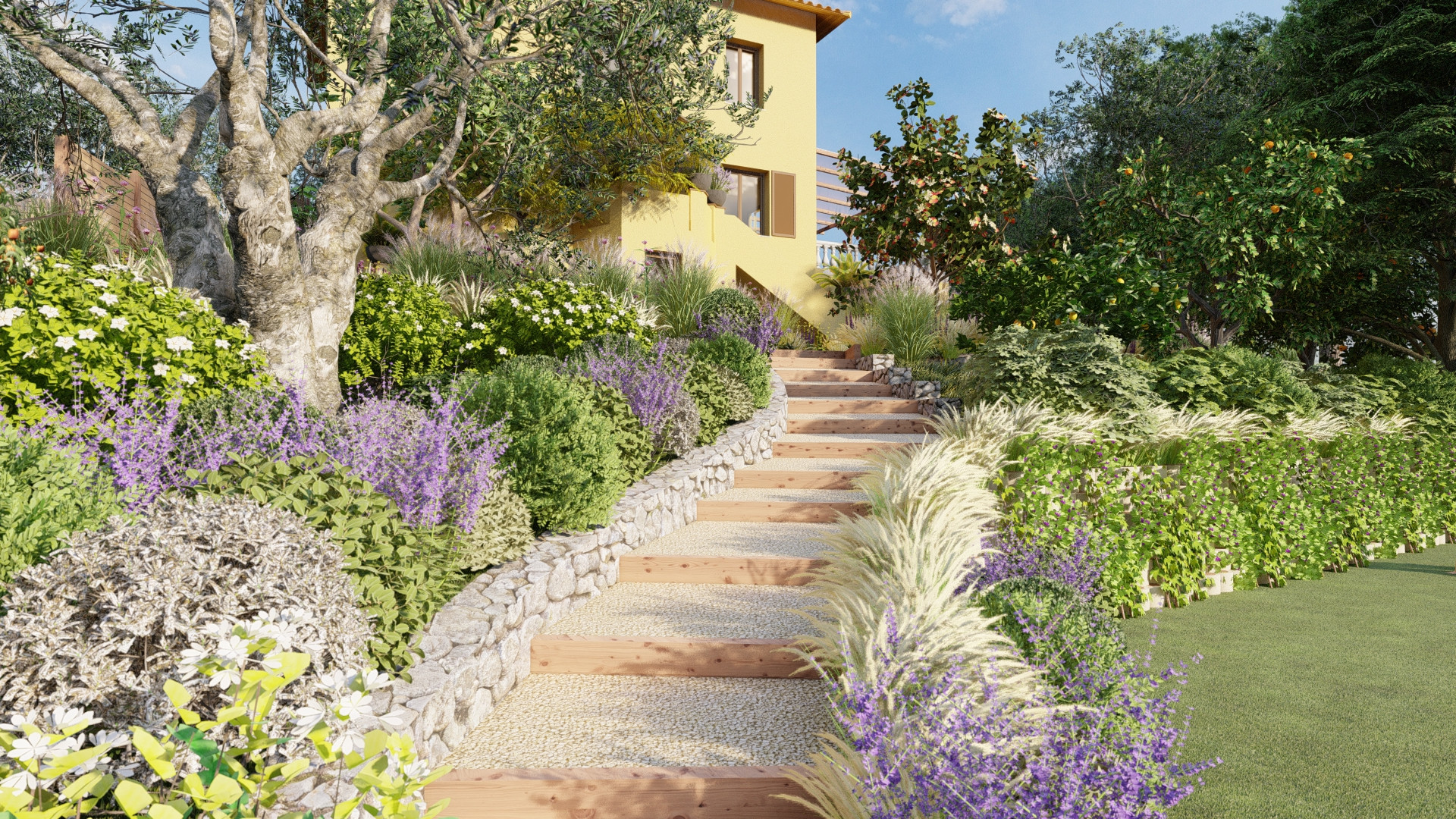Jardin champêtre provençal