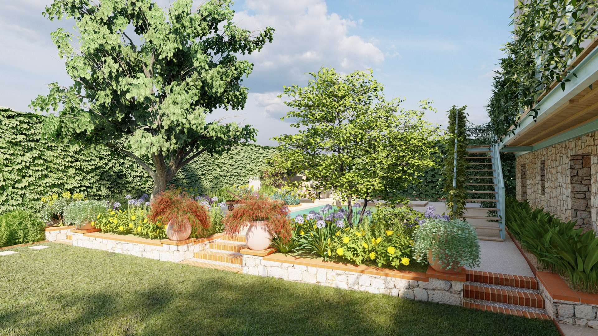 Rénovation d'un jardin niçois - image de galerie